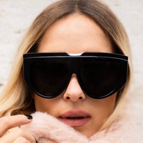 New, MAXMARA Sunglasses Orsola MM0083 01A Authentic - Picture 1 of 14